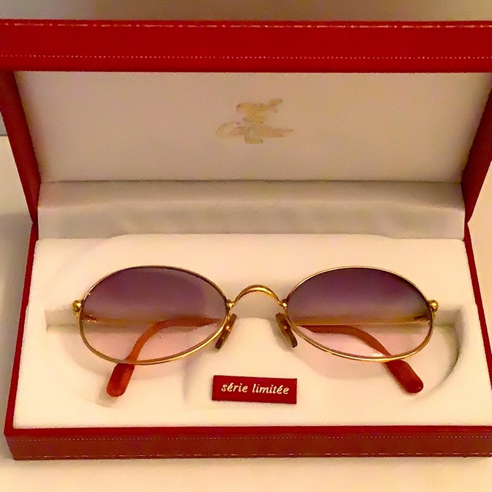Cartier gold rim eyeglasses